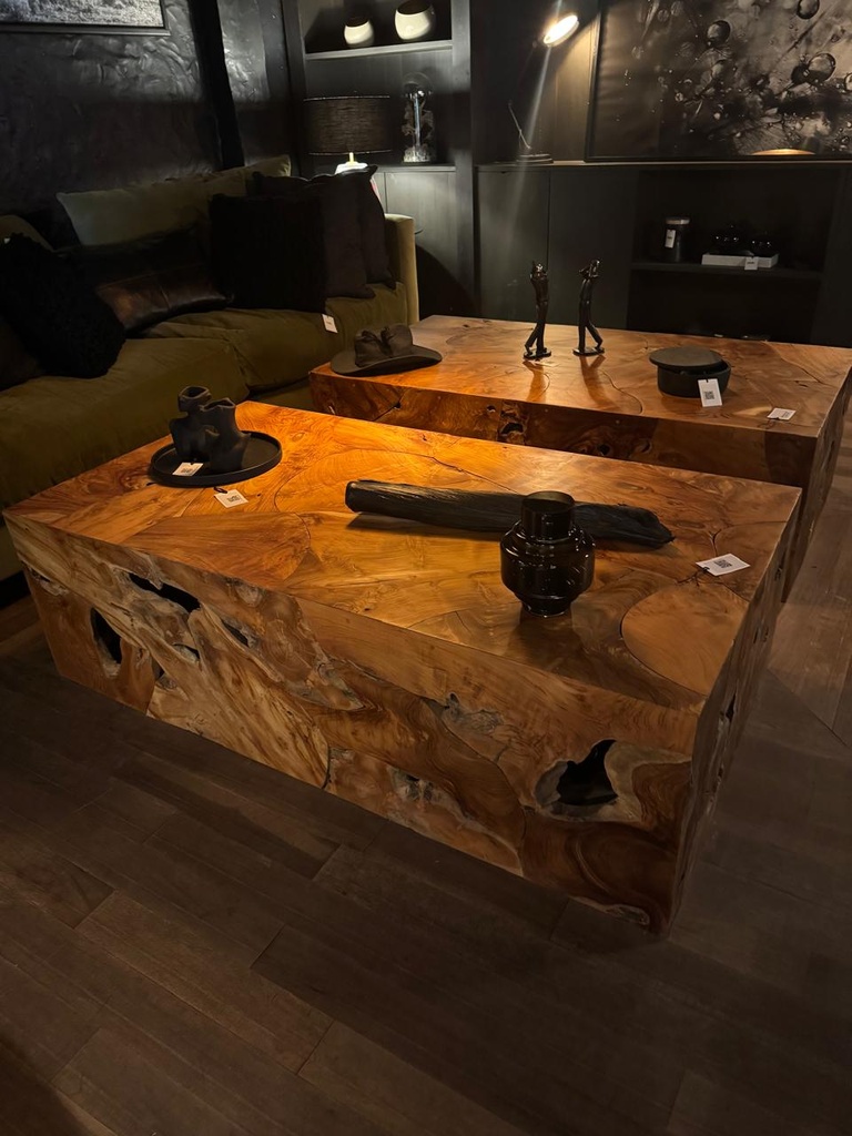 Mesa baja raiz teca liviana 120 x 75