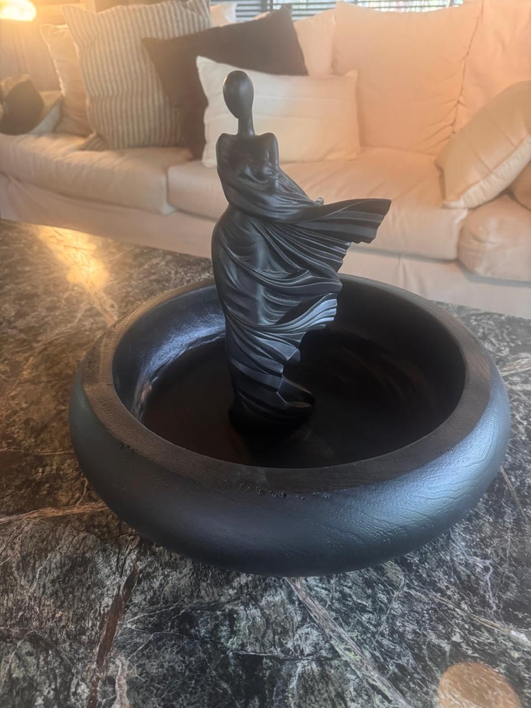 Centro de Mesa Anhui Black 40 cm