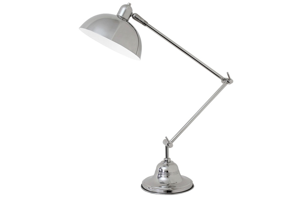 Lampara Plateada de Escritorio