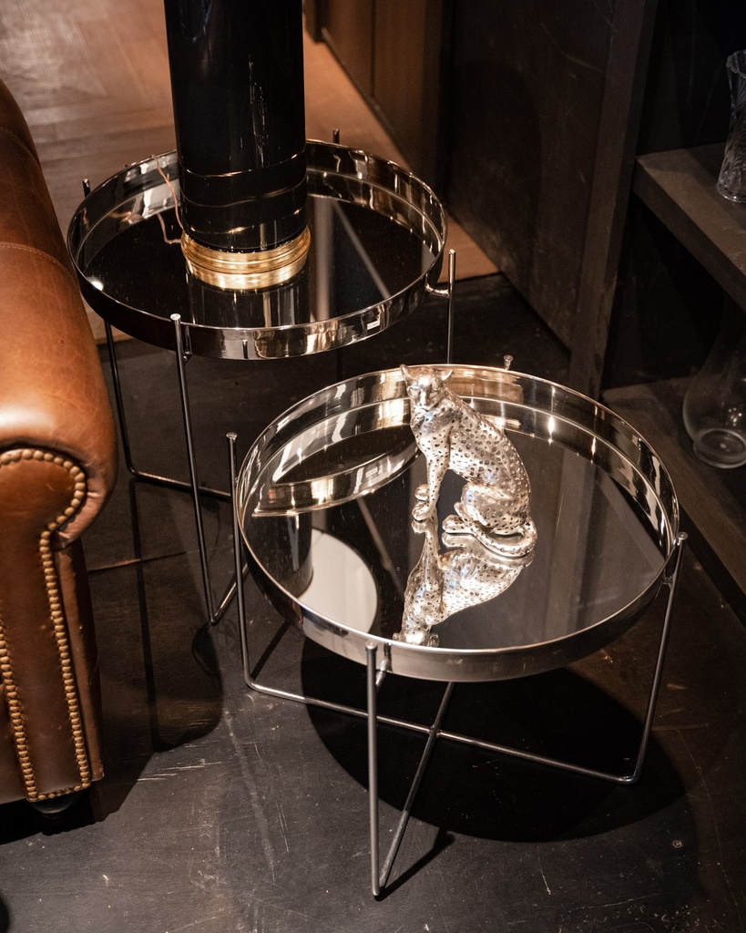 Mesa Auxiliar Del Plata Cromo C/Espejo ALTA  (Special Price)