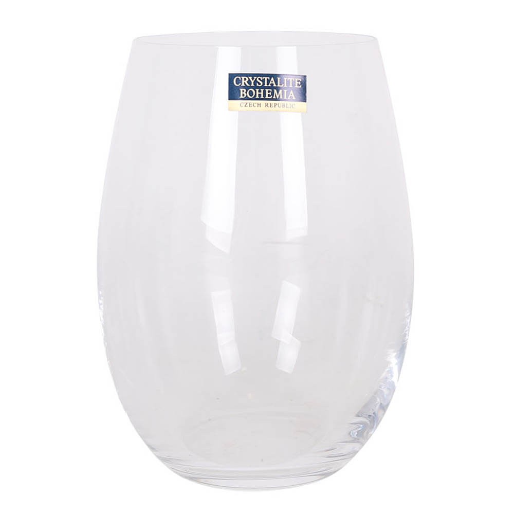Set x 6 Vaso cristal Bohemia Mergus 560ml