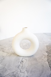 Florero Anillo White