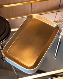 Bandeja rectangular gold