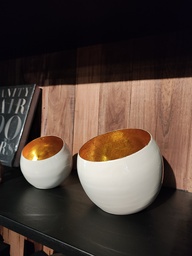 Set Cuenco gold x 2