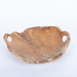 Bowl Teca con agarre Manijas (grande)