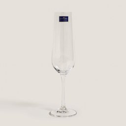 SET X 2 COPAS DE CHAMPAGNE CRISTAL DE BOHEMIA TORI 210 ML