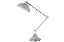 Lampara Plateada de Escritorio