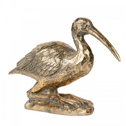 Figura Grulla Sentada Dorada