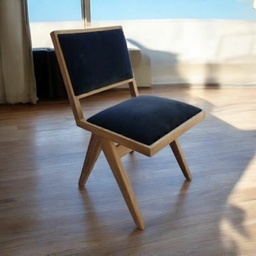 Silla Panther sin apoyabrazos Pana negra