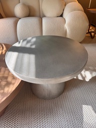 Mesa Baja Redonda Cemento 60 x 40 Alt.