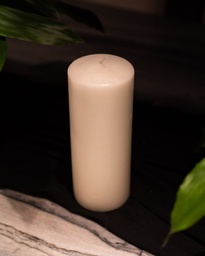 Vela Columna Marfil 10x25